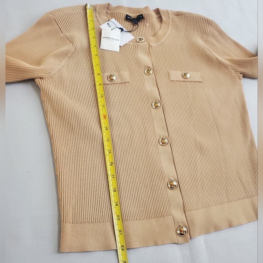NWT$298 Generation Love Pennie Rib-Knit Cardigan Sweater Sz XL - Picture 13 of 16